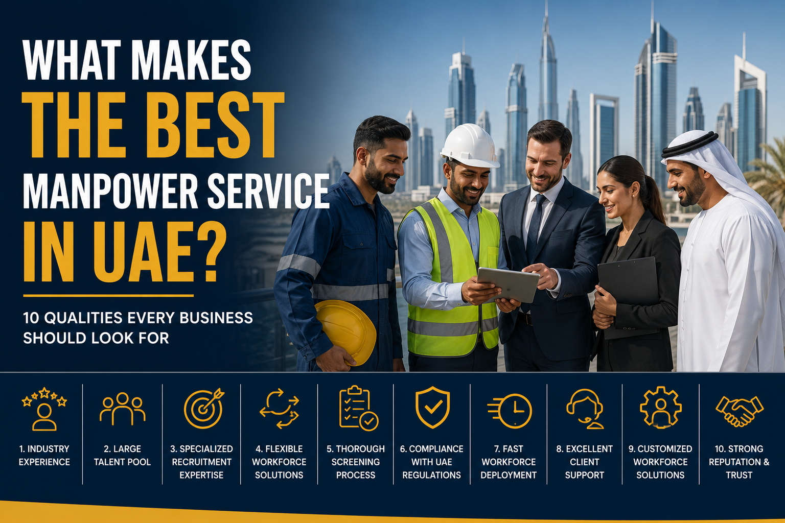 What Makes the Best Manpower Service in UAE? 10 Qualities Every Business Should Look For